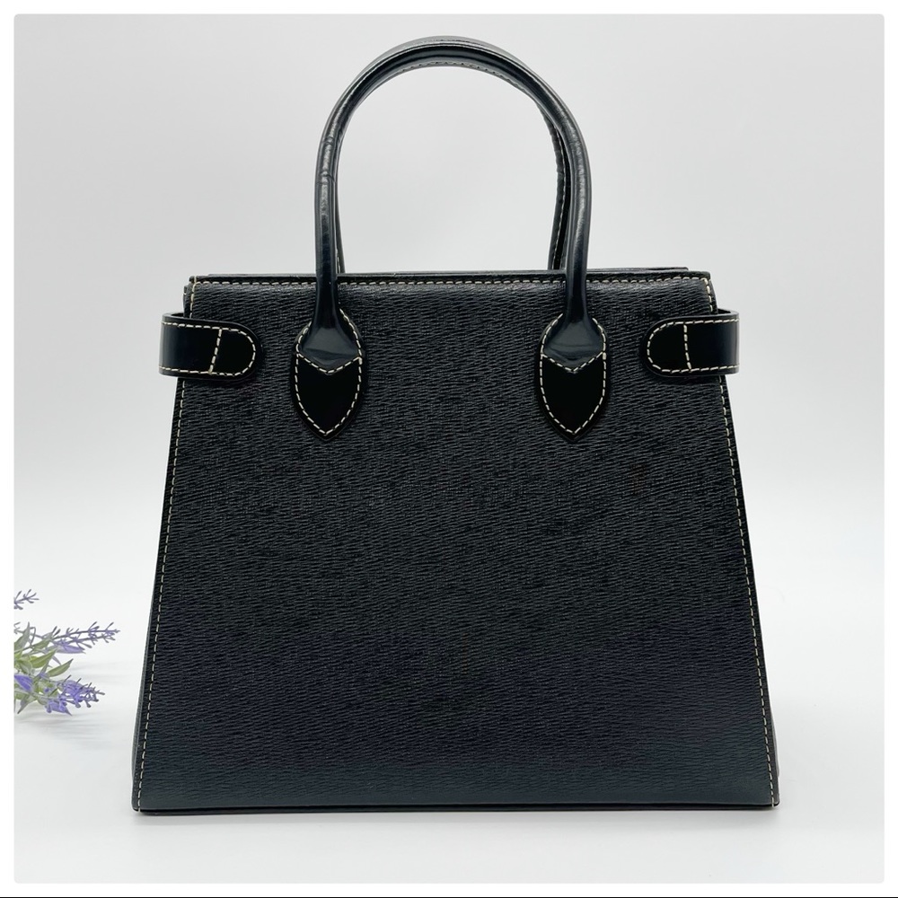 BURBERRY Leather Handbag Satchel - Picture 3 of 12